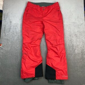 Columbia Omni Tech Omni Heat Snow Ski Pants Red Waterproof Mens XL
